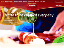 Tablet Screenshot of carbonell-oliveoil.com